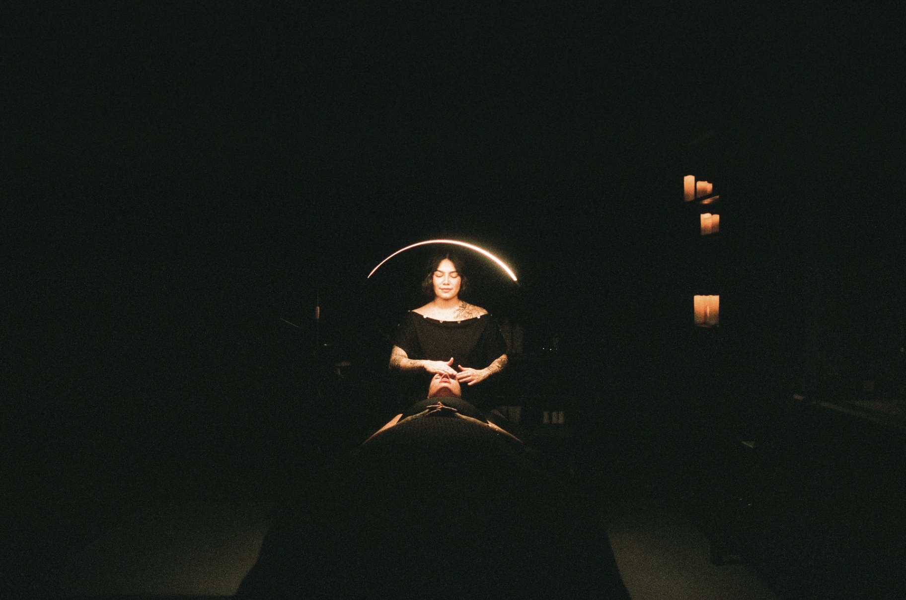 The Sacred Skin treatment room prepared for a guest