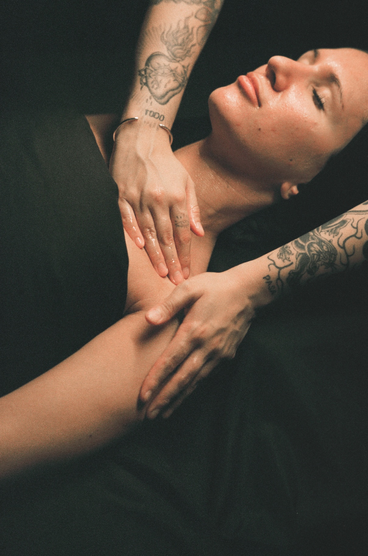 Face massage during a facial treatment